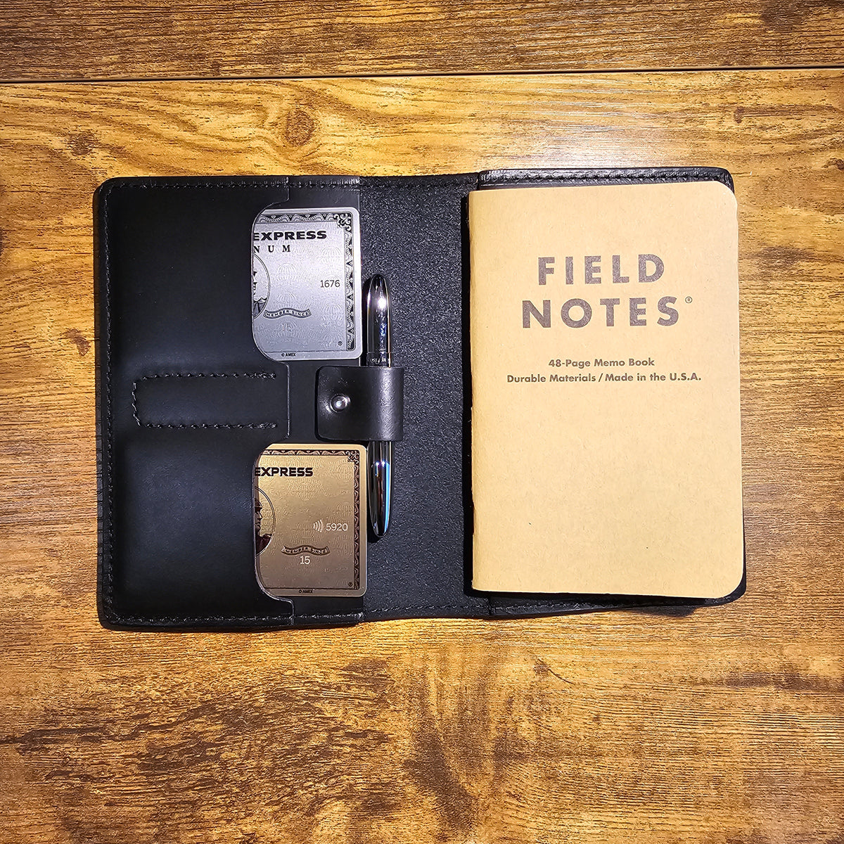  Horween Chromexcel Leather Panel, Black, Multiple