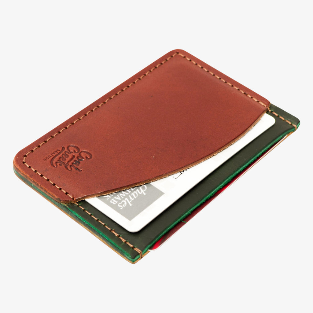 Olympia Bifold Wallet - Red/Tan – Coal Creek Leather